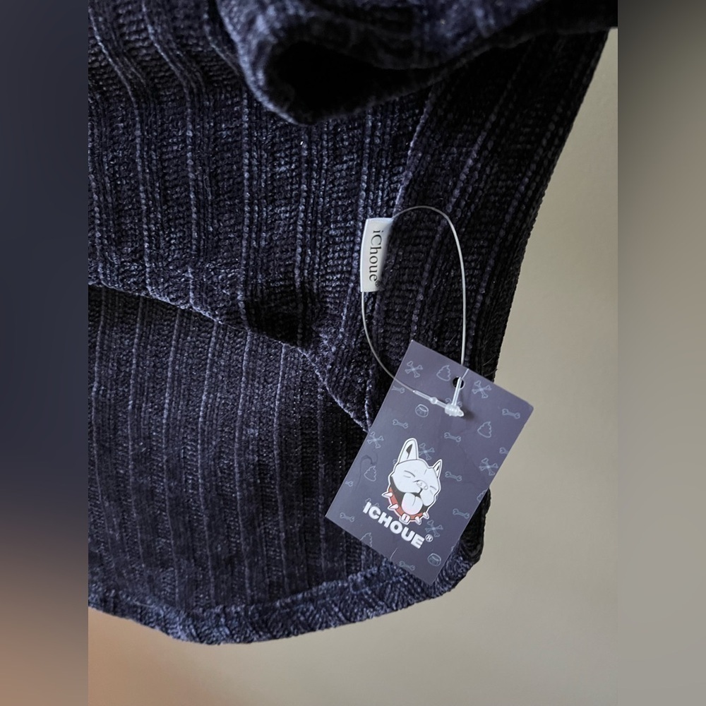 NWT Large Plus Navy Blue Dog sweater - Picture 9 of 10